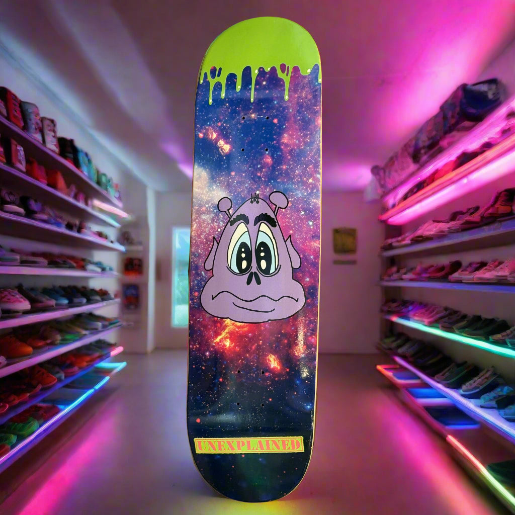 Unexplaned - Skate Deck (Cosmic Slime)