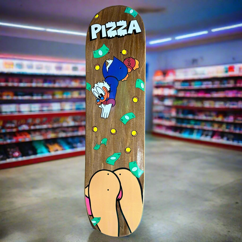 Pizza - Skate Deck (Scrooge McDuck Booty Diving)