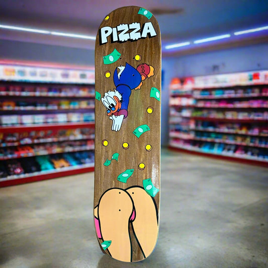 Pizza - Skate Deck (Scrooge McDuck Booty Diving)