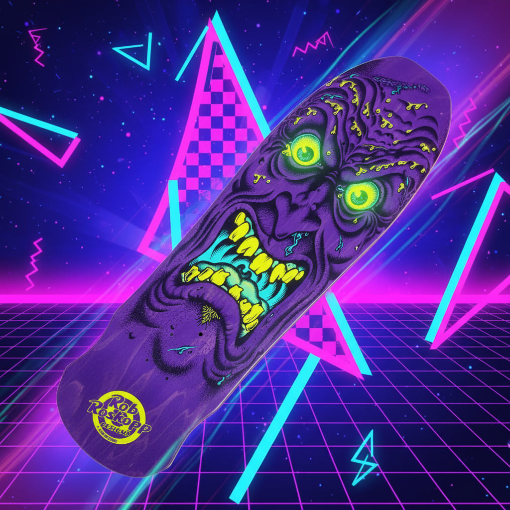 Rob Roskopp Face Reissue Skate Deck (Purple / Yellow)