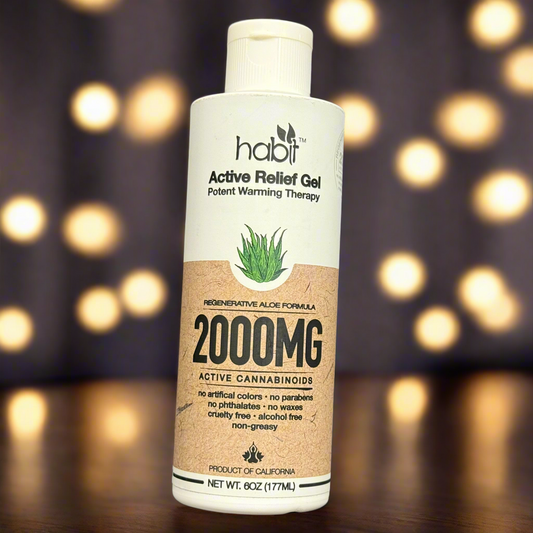 Habit Active Relief Gel - Regenerative Aloe Formula with Active Cannabinoids (2000MG)