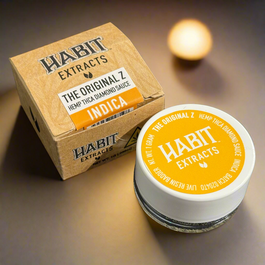 Habit Extracts - Hemp THCA Diamond Sauce Indica (Live Resin Badder 1 Gram)