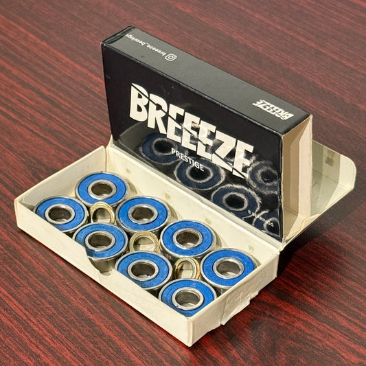 Breeeze Prestige Ceramic/Titanium Skate Bearings – 8‑Pack