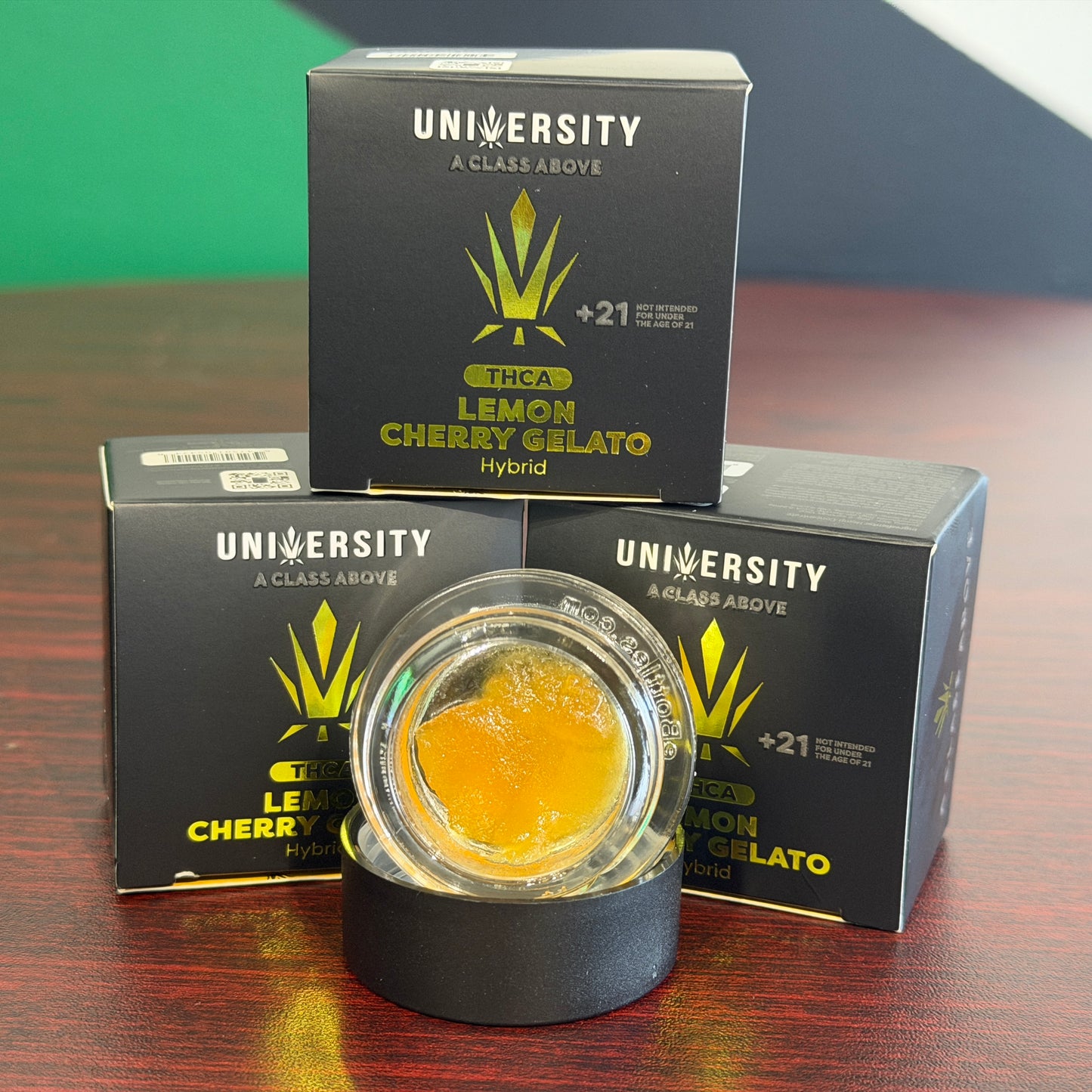 University - Hemp THCA Diamond Sauce Hybrid - Lemon Cherry Gelato (Live Resin Batter 2 Grams)