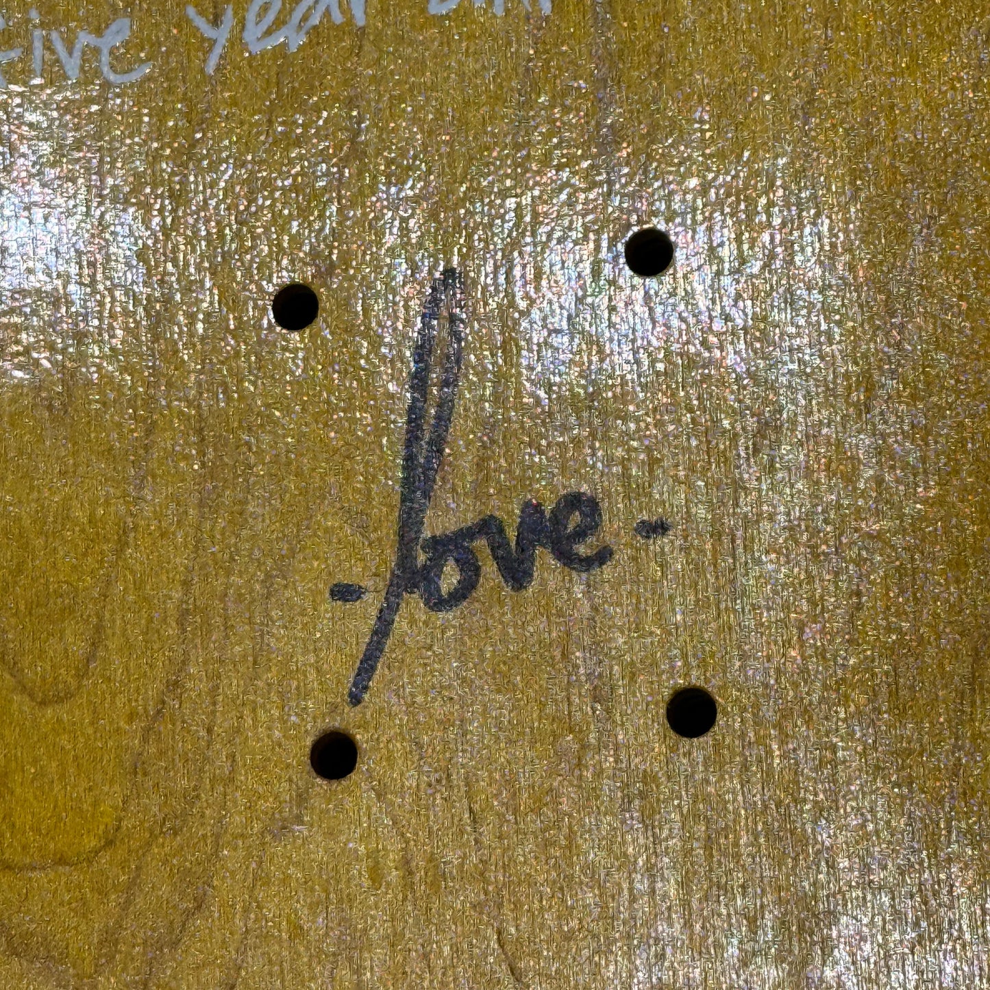 Street Plant Mike Vallely “Sun & Flowers” Skate Deck (Blue / Yellow) Signed