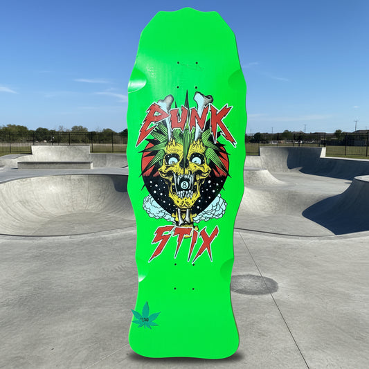 Punk Stix “8 Ball" Deck (Neon Green)